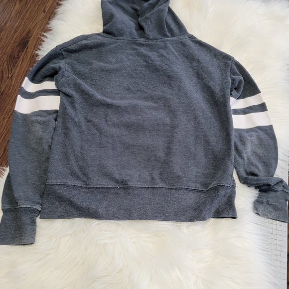 Disney | Kids Pullover Hoodie Sweater Gray Distressed Mickey Mouse Sweatshirt - Picture 8 of 10